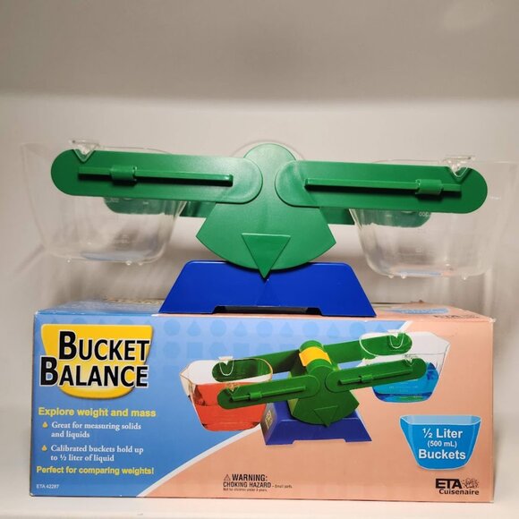 Bucket Balance Weight and Mass Science Math Manipulatives Mathematics Scale Tool - Picture 1 of 14